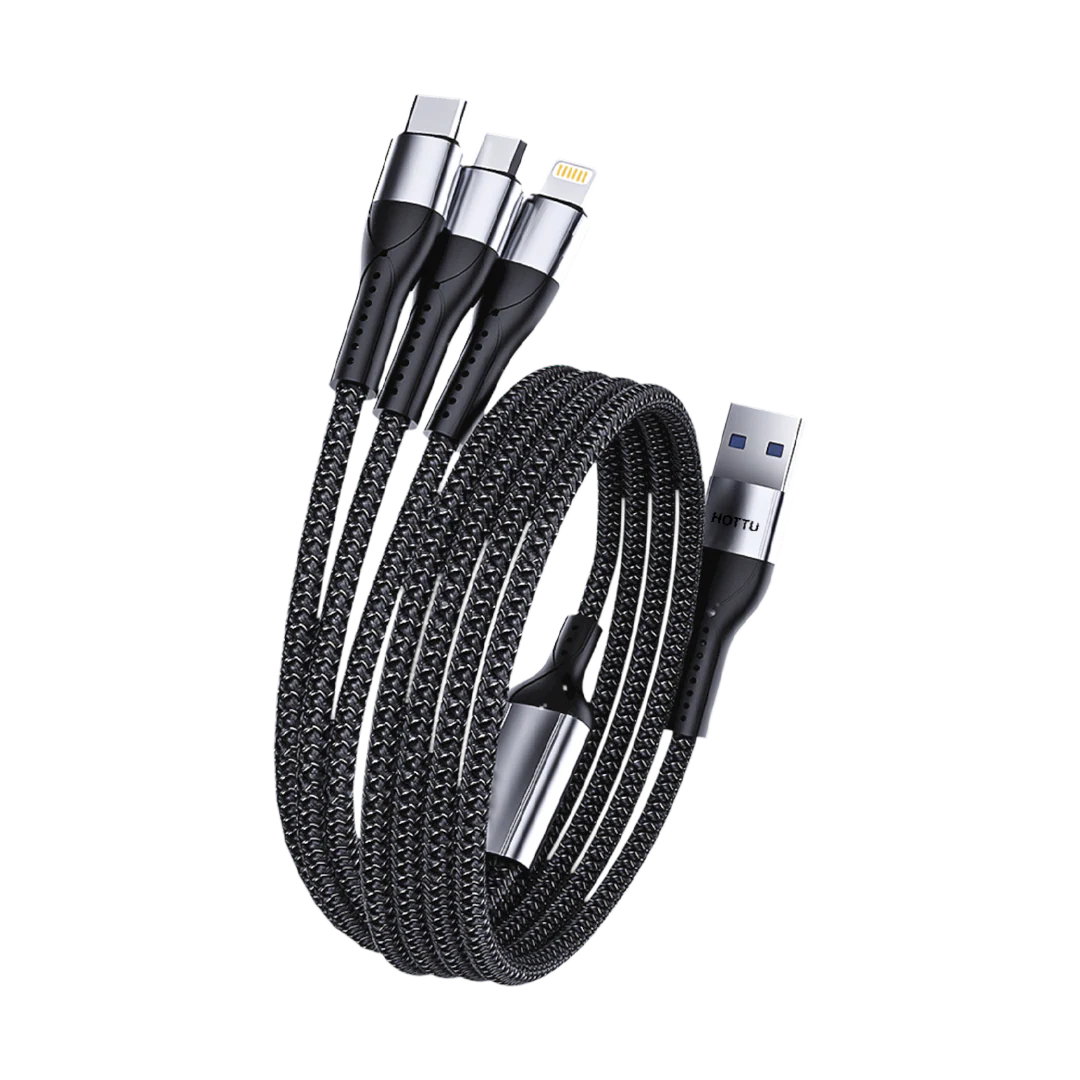 HOTTU SF03 Data Cable 3 in 1 Type C, Micro, Lightning - 50w Max