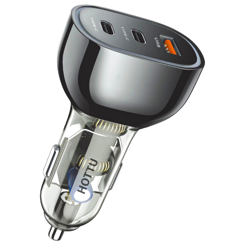HOTTU CC20 Car Fast Charger 68W | 2 Type C | 1 USB A