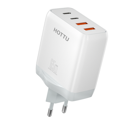 HOTTU FC65 - 65W Charger | 2 x USB | 2 x TYPE C