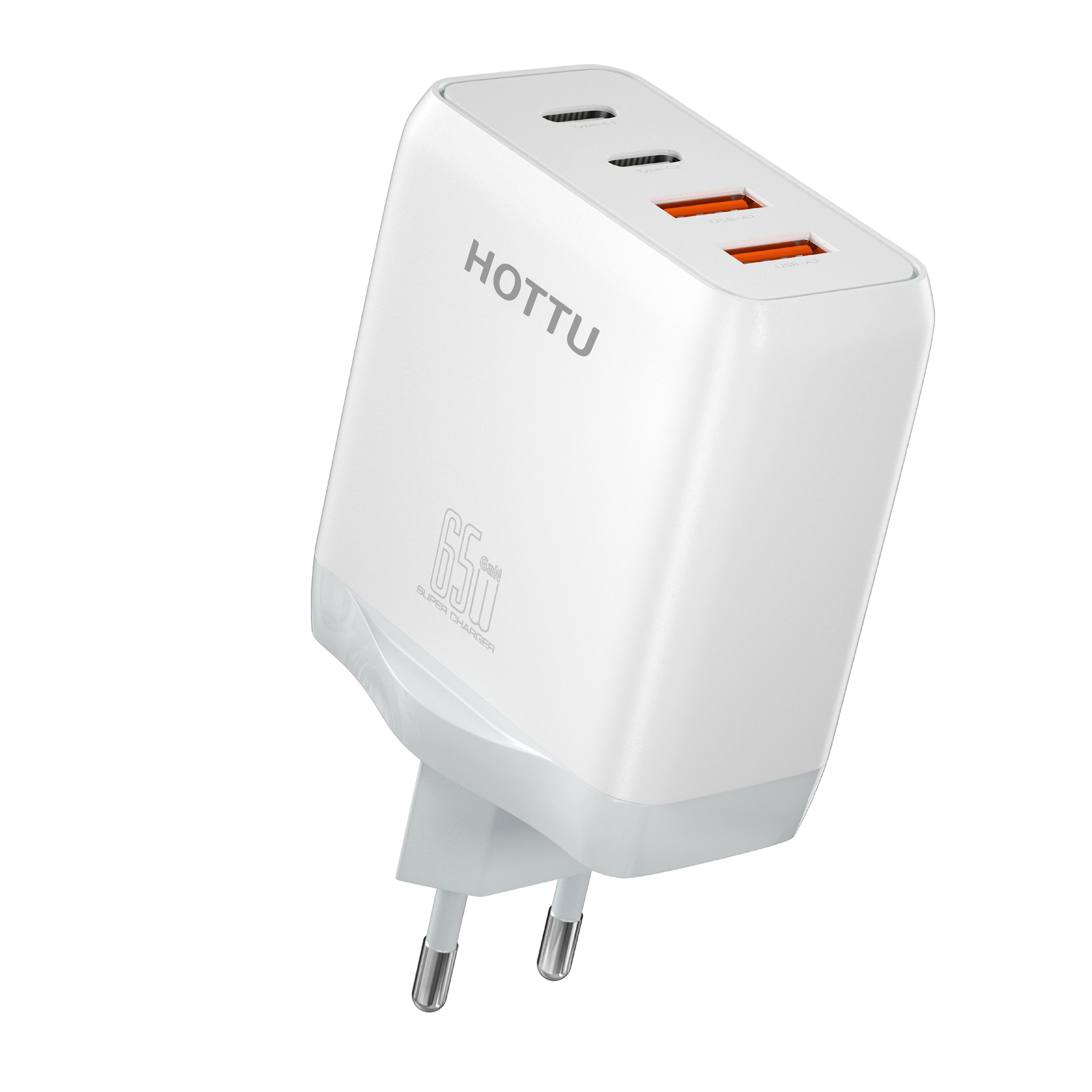 HOTTU FC65 - 65W Charger | 2 x USB | 2 x TYPE C