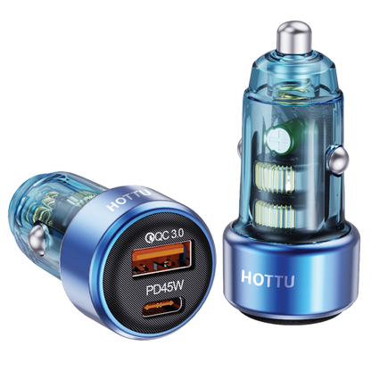 HOTTU CC25 83W Car Charger with PD 65W & QC3.0 Fast Charging