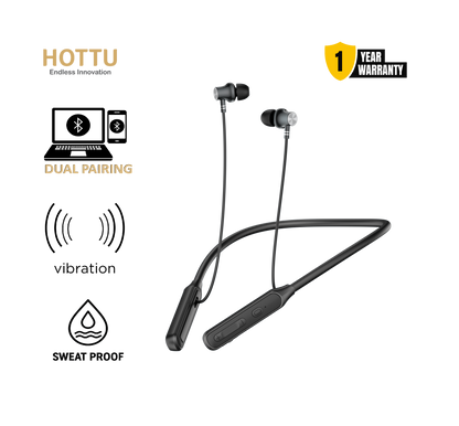 HOTTU NB07 Plus Neckband Bluetooth Sweat Proof - 40 Hours